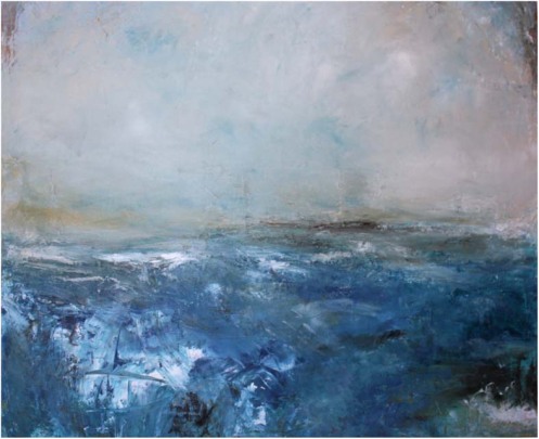 'Fair Winds & Following Seas' - Mixed media on canvas by Cora Murphy