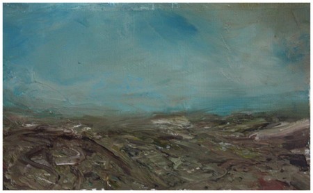 Contemporary Irish Art, Irish Landscape painters, Cora Murphy Artist Fire Island on my mind Last Summer in a Kerry Bog (It was a Wednesday) _FB_WEB